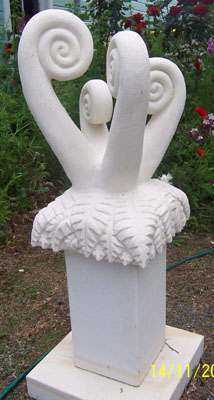 Future Dreams
Four fern fronds unfurling. 1.5 m tall (approx)
Keywords: fern fronds koru growth life change