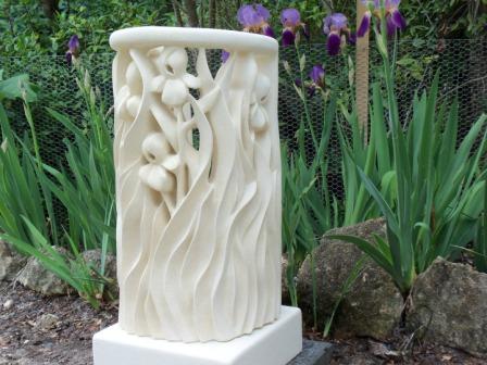 Bearded Irises
Inspired by the old Bearded Irises that grow in my garden and perhaps by Van Gough.
Every year these irises pop up and do their thing and I love them
710mm (h)  x 390mm (w)  x 340mm (d)
