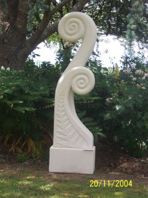 Winds of change
Fern fronds unfurling, changing, evolving.
Statue 1.2m tall plus base
(SOLD)
Keywords: Winds of change, ferns, fronds