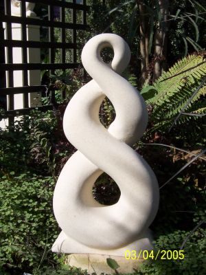 mobius
Soft flowing shape with no beginning or end.
Statue is 60cm tall (SOLD)

