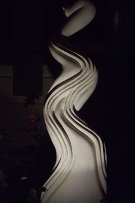 The Source (at night)
This year I bought some cheap $5 solar lights and lit up some of my sculpture... here's The Source

