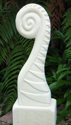 Unfurling Fern
fern frond uncurling and a fern leaf motif combined.
stands in total about 820mm in height (in total)
(SOLD)
