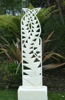 Nature's Lace
A lacy design of two interwoven fern leaves. 
Stands about 1.5metres tall

