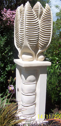 Flowing stone sculpture